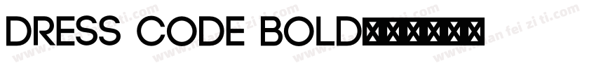 Dress Code Bold字体转换